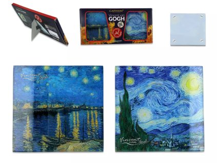 Skleněné prostírání pod skleničku V. van Gogh, Hvězdná noc