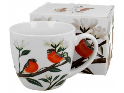 Porcelánový hrnek, GILE barevní ptáčci v dárkové krabičce