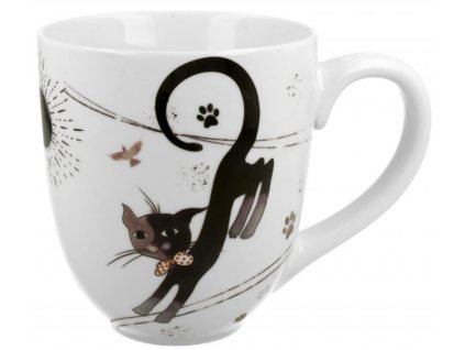 Porcelánový hrnek jumbo XXL okouzlující KOČKA v dárkové krabičce
