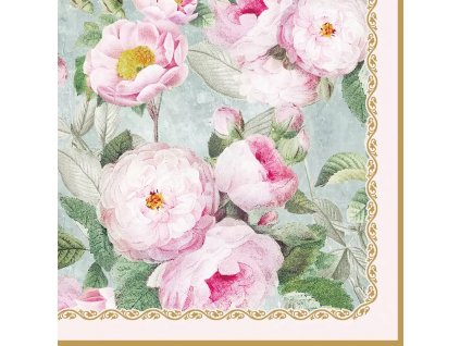 Easy Life - Papírové ubrousky Roses In Bloom 20 ks - 33*33 cm