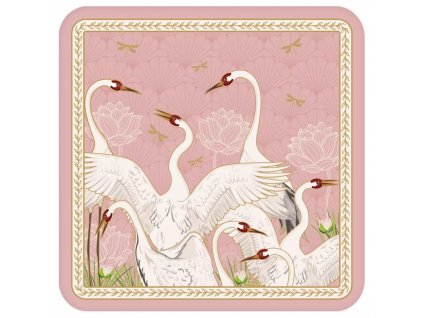 Easy Life - Korkové podložky Dancing Herons 6ks - 10,5*10,5 cm