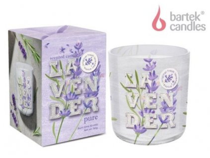 Vonná svíčka ve skle LAVENDER PURE, Levandule - 150 g