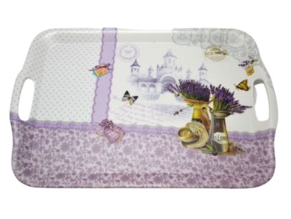Melaminový tác LEVANDULE - 35,7*25,5 cm