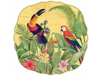 Easy Life - Porcelánový dezertní talířek Exotic Paradise - Ø 20 cm