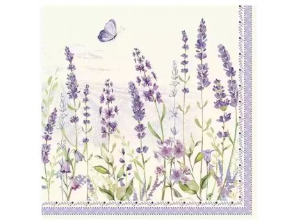 Easy Life - Papírový ubrousek Lavender Field 33*33 cm - 20 ks