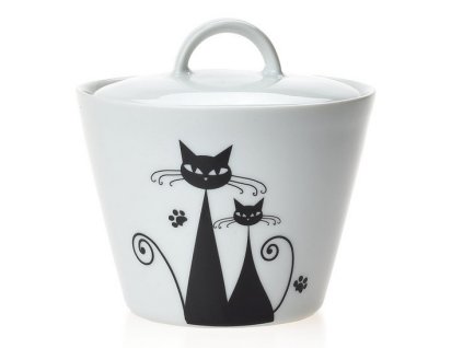 Porcelánová cukřenka Black Cats - 200 ml