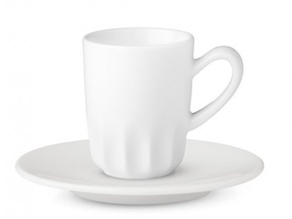 Porcelánový šálek s podšálkem na espresso Ribby - 80 ml