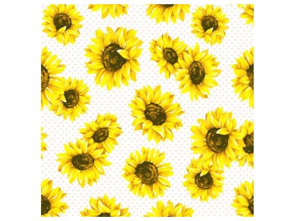 Papírové třívrstvé ubrousky Sunflower Garden 20 ks - 33*33 cm