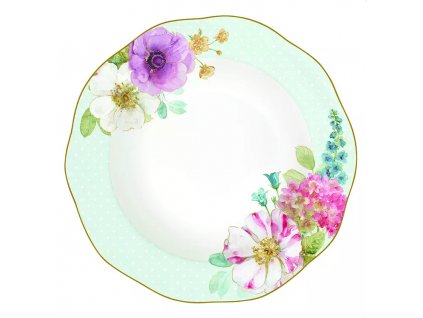 Easy Life - Porcelánový polévkový talíř Cottage Flower - 22 cm