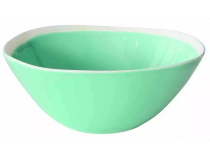 Easy Life - Porcelánová salátová mísa Abitare mentolová - 22,5*19,5 cm