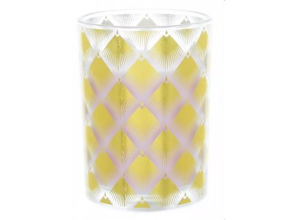 Candlelight - Svíčka ve skleněné dóze Deco Glam, vůně granátového jablka - 8*8*10 cm