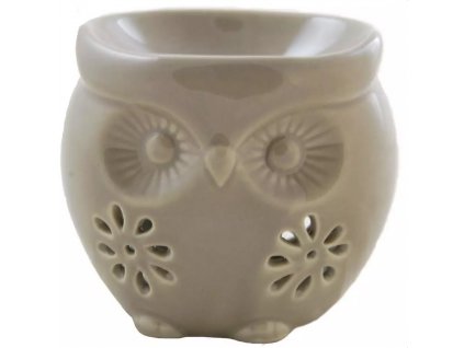 Easy Life - Aromalampa Bridgewater Owl šedá - 9*8*9 cm