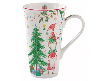 Easy Life - Porcelánový hrnek velký Ready For Christmas v dárkové krabičce - 600 ml