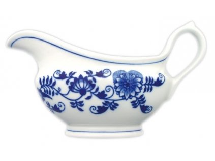 Cibulák - Porcelánový omáčník ovál. bez podst. s uchem - 300 ml