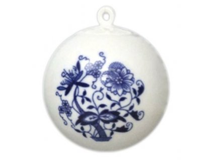 Cibulák - Porcelánová vánoční ozdoba, Koule malá C65 - ø 5,8 cm