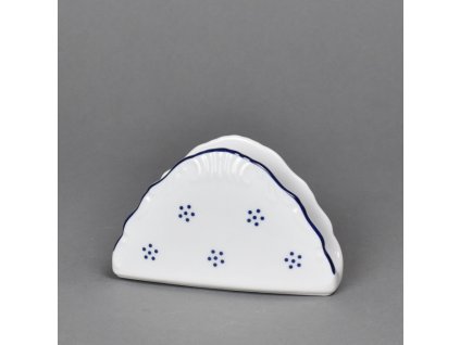 Porcelánový stojánek na ubrousky, Verona Valbella modrá - 10,5 x 6,3 cm