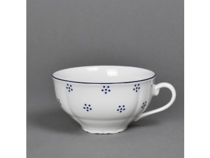 Porcelánový šálek nízký na čaj, Verona Valbella modrá - 200 ml