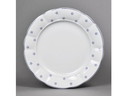 Porcelánový talíř mělký, Benedikt Valbella modrá - 26 cm