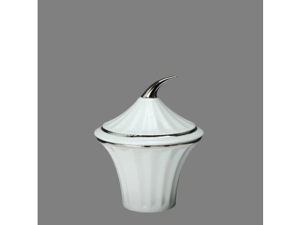 Porcelánová cukřenka Egypt bílá+platina - 200 ml