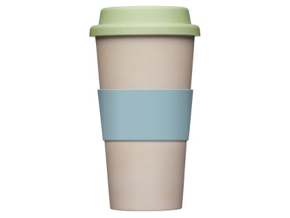 Kitchen Craft - Cestovní hrnek z bambusového vlákna krémový - Objem je 375 ml.