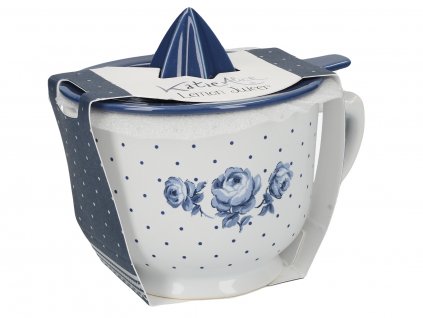 Porcelánový lis na citrusy Vintage Indigo od Katie Alice