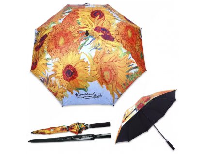 Velký deštník Gustav Vincent van Gogh "Slunečnice" - ø 124 cm
