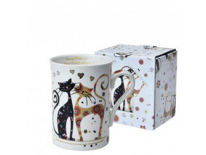 Porcelánový Hrnek Cats in love v dárkové krabičce - 280 ml