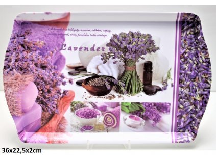 Melaminový tác Lavender - 36*22,5*2 cm