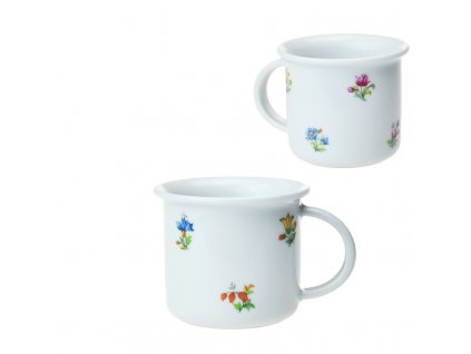 Hrnek Tina porcelánový plecháček 100 ml na espresso - chodovská házenka