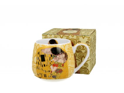 DG - Porcelánový hrnek barylka THE KISS ECRU od Gustava Klimta - 430 ml
