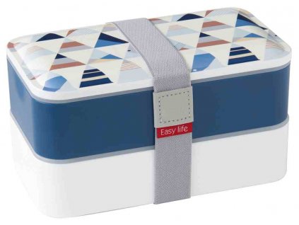Easy Life - Svačinový box Geometric 1 velký v dárkové krabičce - 1,2 l
