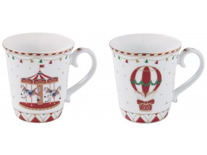 Easy Life - Porcelánové hrnky Christmas Wonderland 2 ks - 275 ml