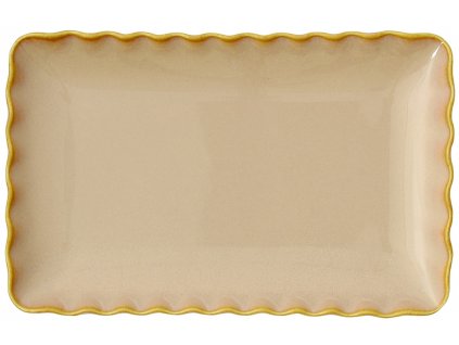 Easy Life - Servírovací obdélníkový talíř Onde Sand - 20×13 cm