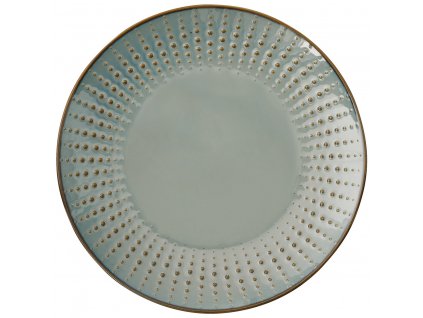 Easy Life - Porcelánový jídelní talíř Drops Celadon - 26 cm