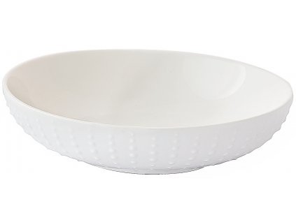 Easy Life - Porcelánový polévkový talíř Drops White - 20 cm