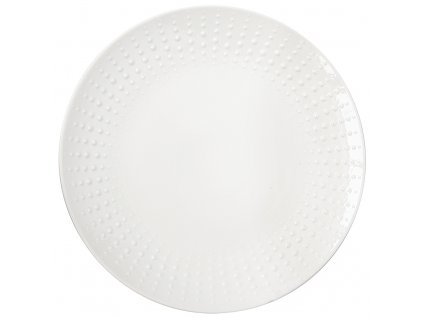 Easy Life - Porcelánový jídelní talíř Drops White - 26 cm