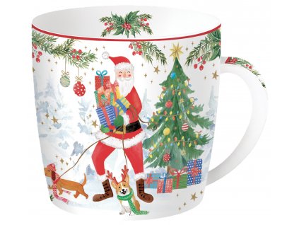 Easy Life - Porcelánový hrnek Joyful Santa - 350 ml