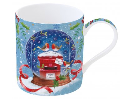 Easy Life - Porcelánový vánoční hrnek With Love At Christmas Robins - 350 ml