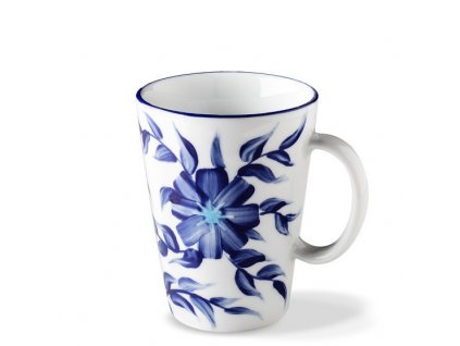 Porcelánový hrnek Indigo, ruční malba - 270 ml