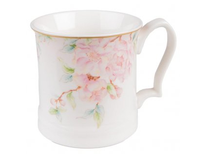 Porcelánový hrníček BLOOMING PEONY Clayre & Eef 6CEMU0126 - 13*9*9 cm / 414 ml