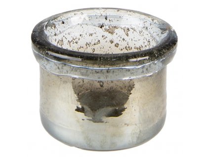 Sklenička na čajovou svíčku Clayre & Eef 6GL4279 - Ø 9x6 cm