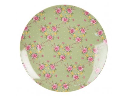 Porcelánový jídelní talíř CHEERFUL BIRDIE Clayre & Eef CHBFP - Ø 26*2 cm