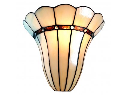 Nástěnná lampa Tiffany ART DECO Clayre & Eef 5LL-6015 28*18*33 cm E27/max 1*60W