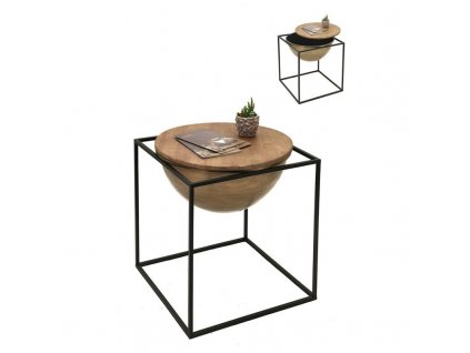 Odkládací stolek s úložným prostorem Clayre & Eef 50677 53*53*55 cm