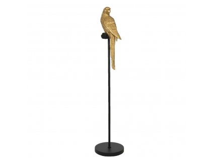 Dekorativní soška papouška na bidýlku Clayre & Eef 5PR0066 Ø 22*107 cm
