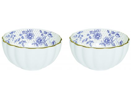 Easy Life - Porcelánové misky Blue Peonies 2 ks - 12 cm