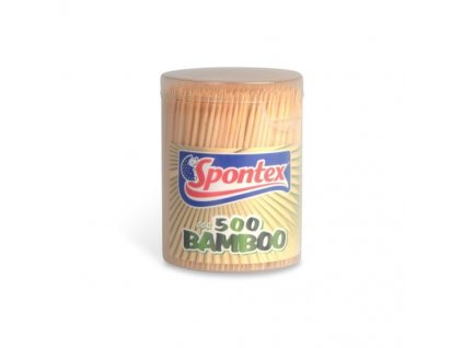 párátka 500ks, kulatá, SPONTEX, bambus