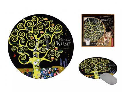 Carmani - Podložka pod počítačovou myš G. Klimt, Strom života - 20*20*0,3 cm