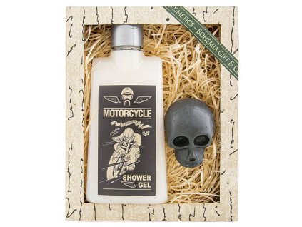 Bohemia Gifts Kosmetická sada pro muže gel 250 ml a mýdlo 30 g - Motorcycle Vintage