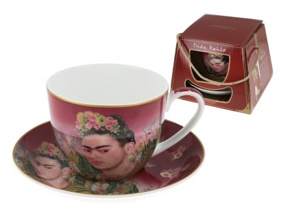 Šálek s podšálkem - F. Kahlo, autoportrét (CARMANI) - 380 ml